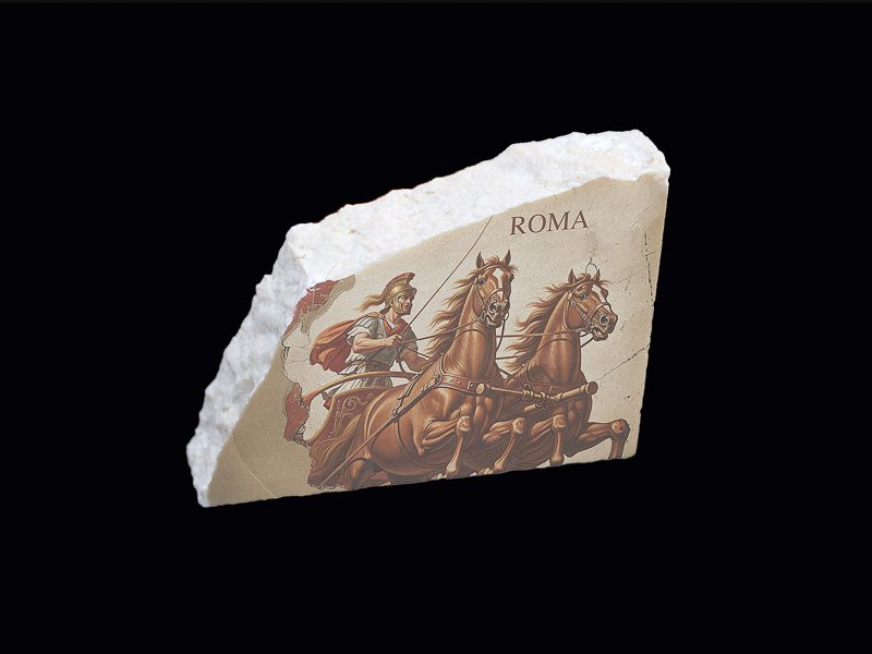 biga ancient roman chariot 2 horses