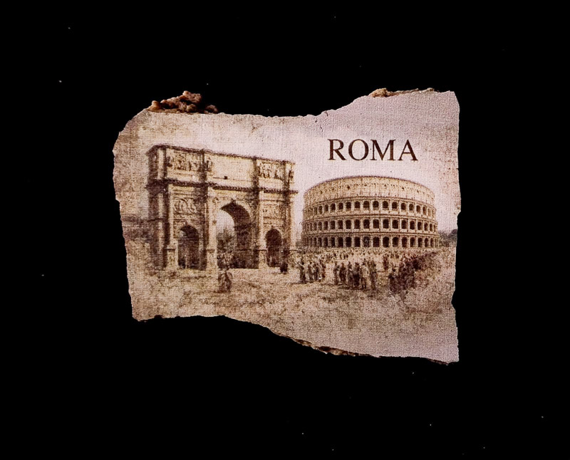 colosseum and Constantine's arc fine prints souvenir made of rome fresco