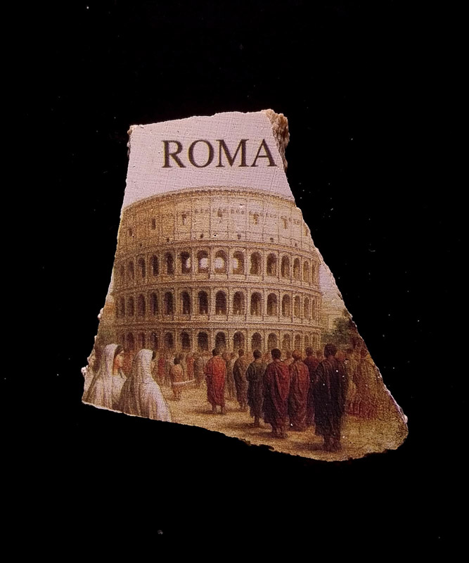 Colosseum vestals fine prints souvenir Made of Rome fresco